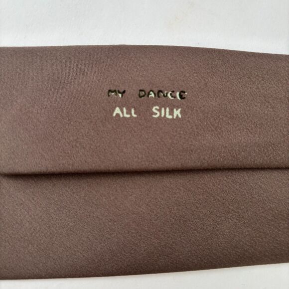 Excello Cravats Mens Silk Necktie Vintage 1950s Novelty 3x49 Preppy Corpcore - Picture 2 of 6